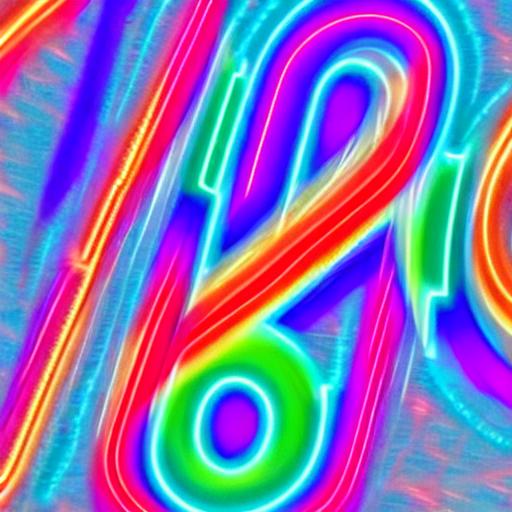 An image of letters of a name transforming into glowing numbers with energy waves and colorful auras.