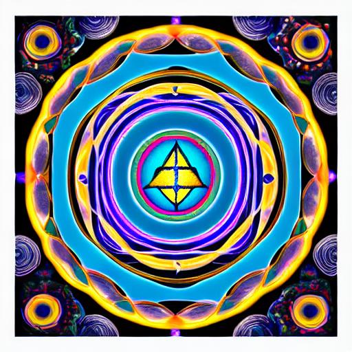 A spiritual scene with meditation imagery, chakras, sacred geometry, and repeating number patterns floating in a peaceful atmosphere.